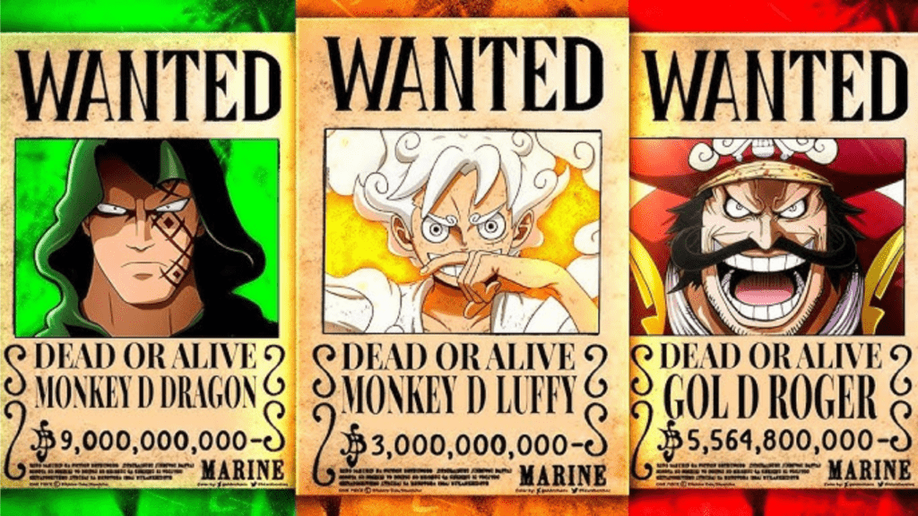 Os 5 Alvos Mais Procurados em One Piece
